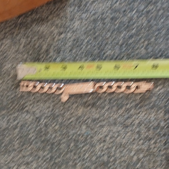 Juicy Couture rose gold chain link pave square women's bracelet - Picture 6 of 8